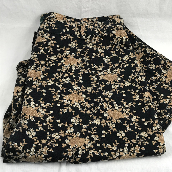 Ralph Lauren Navy Blue Jeans Small Flowers 14W - Picture 7 of 8